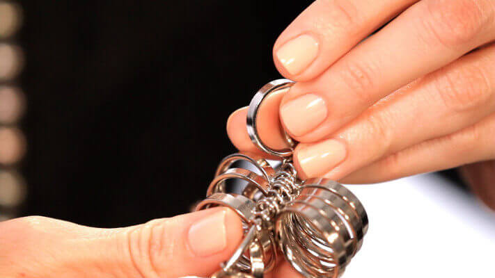 μετρηση δαχτυλου για δαχτυλιδι