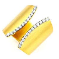 Δαχτυλίδι Χειροποίητο Ασημένιο με διπλή Επιχρύσωση και Ζιργκόν NAPK077