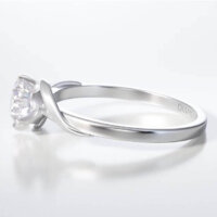 Δαχτυλίδι Μονόπετρο Diamond Jools Λευκόχρυσο 18Κ Μπριγιάν 0.30ct F VVS2 - dj006