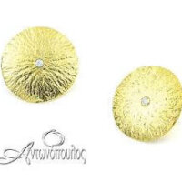 Σκουλαρίκια Ασημένια Επιχρυσωμένα με Ζιργκόν NOP2527