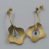 Σκουλαρίκια Ασημένια Επιχρυσωμένα - NOP2389