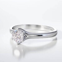 Μονόπετρο Δαχτυλίδι Diamond Jools Λευκόχρυσο 18Κ & Διαμάντι Brilliant F VS1 - dj019