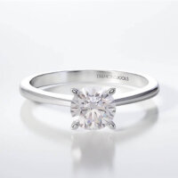 Μονόπετρο Δαχτυλίδι Diamond Jools Λευκόχρυσο 18 Καράτια & Διαμάντι Brillant G VS2 - dj011