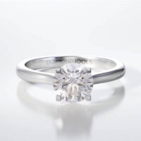 Μονόπετρο Δαχτυλίδι Diamond Jools Λευκόχρυσο 18Κ με Διαμάντι Brillant F VS1 - dj016