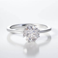 Μονόπετρο Δαχτυλίδι Λευκόχρυσο 18Κ & Διαμάντι Brillant G VS2 - dj008