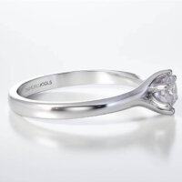 Μονόπετρο Δαχτυλίδι Diamond Jools Λευκόχρυσο 18Κ & Διαμάντι Brillant F VS1 - dj019