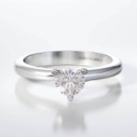 Μονόπετρο Δαχτυλίδι Diamond Jools Λευκόχρυσο 18Κ με Διαμάντι Brilliant F VS1 - dj025