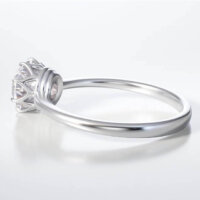 Μονόπετρο Δαχτυλίδι Diamond Jools Λευκόχρυσο 18Κ & Διαμάντι Brillant F VS1 - dj021