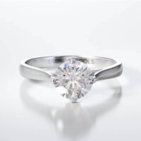 Μονόπετρο Δαχτυλίδι Diamond Jools Λευκόχρυσο 18Κ & Διαμάντι Brilliant F VS1 - dj022