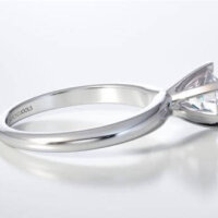 Μονόπετρο Δαχτυλίδι Diamond Jools Λευκόχρυσο 18 Καράτια & Διαμάντι Brillant F VS1 - dj024