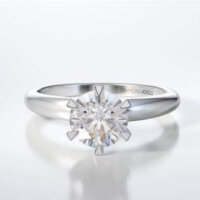 Μονόπετρο Δαχτυλίδι Diamond Jools Λευκόχρυσο 18 Καράτια & Διαμάντι Brilliant F VS1 - dj024