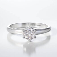 Μονόπετρο Δαχτυλίδι Diamond Jools Λευκόχρυσο 18 Καράτια με Διαμάντι Brilliant F VS1 - dj019