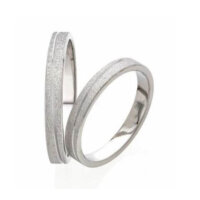 Βέρες Λευκόχρυσες Σαγρέ - vs88