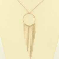 Ροζ Χρυσό Κολιέ 14 Καρατίων - rgn051