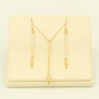 Σετ Κολιέ & Σκουλαρίκια Χρυσά 14Κ - gne002