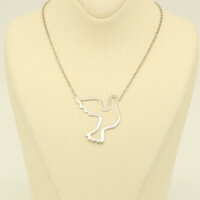 Ασημένιο Κολιέ Περιστέρι - sn063