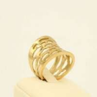 Δαχτυλίδι Ασημένιο, Επιχρυσωμένο - sr011