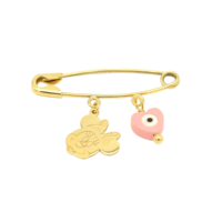 Χρυσή παραμάνα 9Κ Minnie - no_0019