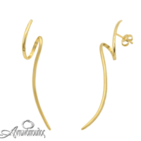 Σκουλαρίκια Ασημένια Επιχρυσωμένα – os2556