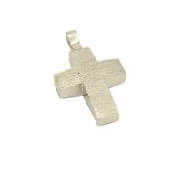 Βαπτιστικός Σταυρός Λευκόχρυσος 14Κ - wgs828