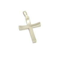 Βαπτιστικός Σταυρός Λευκόχρυσος 14 Καράτια - wgs834