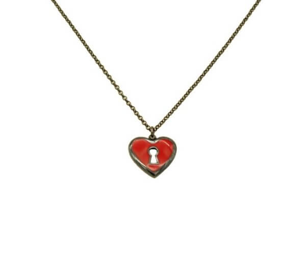 Silver Heartlock pendant - sn122