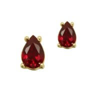Σκουλαρίκια Χρυσά Κόκκινα Δάκρυα 14Κ - ge105