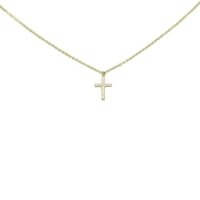 14Κ Σταυρός Λευκόχρυσος με Ζιργκόν - wgn946