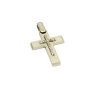 Λευκόχρυσος 14Κ Σταυρός Βάπτισης με Ζιρκόν - wgs102584