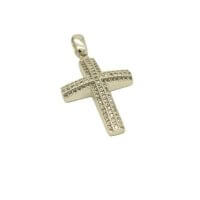 Λευκόχρυσος Σταυρός Βάπτισης 14Κ με Ζιρκόν - wgs199073