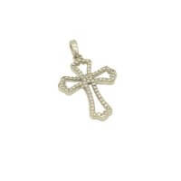 Σταυρός Βάπτισης από Λευκόχρυσο 14Κ με Ζιρκόν - wgs841