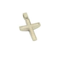 Σταυρός Λευκόχρυσος 14 Καράτια Δύο Όψεων με Ζιρκόν - wgs225012