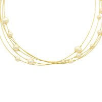 Κολιέ με Μπαρόκ Μαργαριτάρια & Ασήμι Επιχρυσωμένο - wp5138