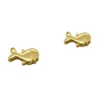 Χρυσά Σκουλαρίκια Ψαράκια 14Κ - ge121