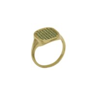 14 Carat Gold Chevalier Ring with Zircon - gr819