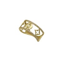 14 Carat Gold Ring with Zircon Stones - gr820