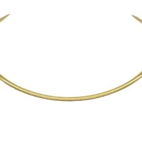 Two-tone Necklace in Gold Plated Silver - lu821