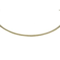2 Sided Necklace in Gold Plated Silver - lu821