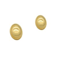 Χρυσά Οβάλ Σκουλαρίκια 14Κ - ge128