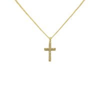 Χρυσός Σταυρός 14Κ με Αλυσίδα - gn943