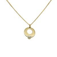 14Κ Χρυσό Κολιέ με Μαργαριτάρι - m001748