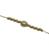 Χρυσό Βραχιόλι 14Κ Δάκρυ Ζιρκόν - gb269515