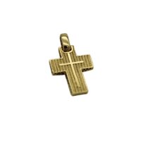 14 Carat Men's Gold Cross Double Sided - gs125107