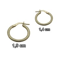 2 μεγέθη Ασημένιοι 925 Κρίκοι - lu129