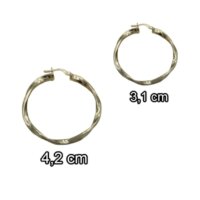 Κρίκοι από Ασήμι 925 σε 2 μεγέθη - lu130