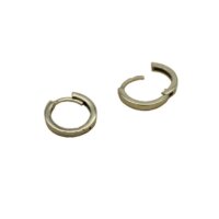 Λευκόχρυσα Κρικάκια 14Κ με Γωνίες - wge039