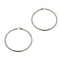 Λευκόχρυσοι Μεγάλοι Κρίκοι 14Κ - wge028