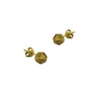 14Κ Χρυσά Σκουλαρίκια Στρογγυλά με Γωνίες - zsrga11