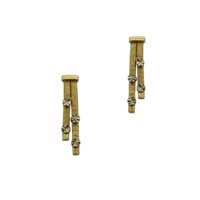 14K Διπλά Χρυσά Σκουλαρίκια - ge522