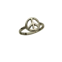 Ασημένιο Δαχτυλίδι Σύμβολο της Ειρήνης - sr758